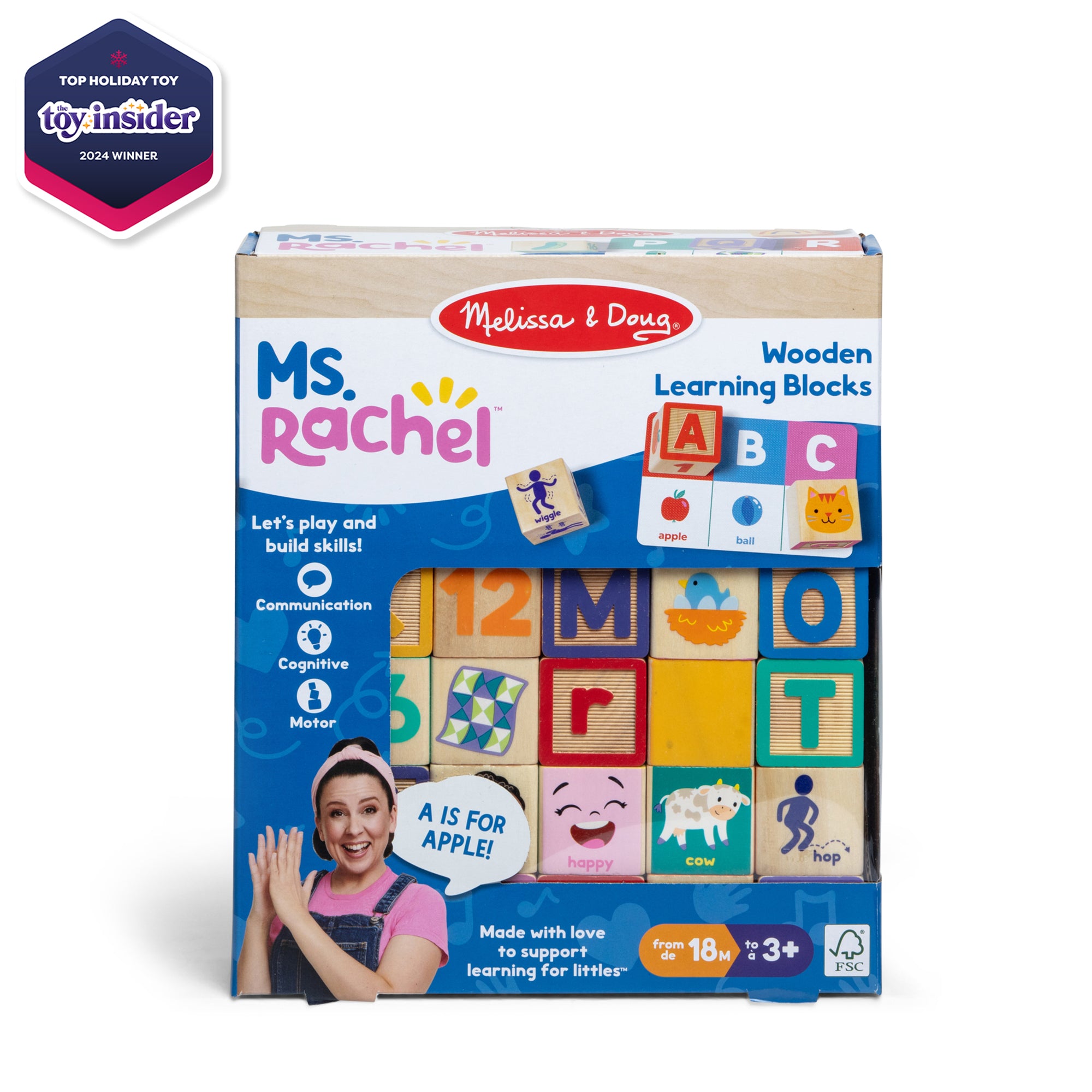 Ms. Rachelâ„¢ Wooden Learning Blocks - Image 3