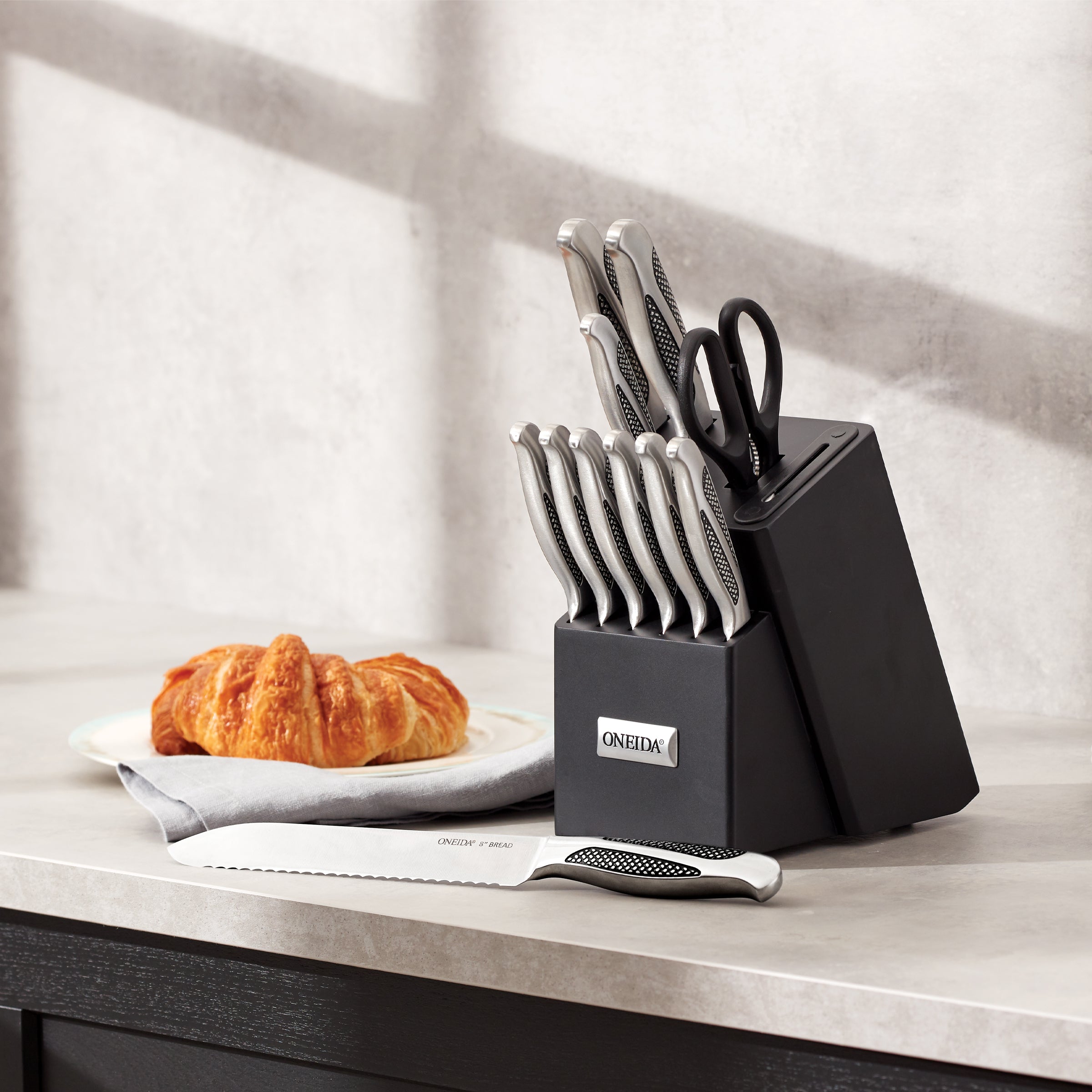 Crosshatch 14-Piece Cutlery Block Set - Image 3