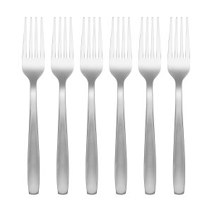 Paulina Satin Mirror Dinner Forks. Set of 6
