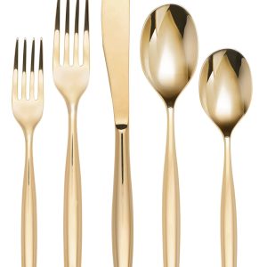 Braga Gold Mirror 20-Piece Flatware Set
