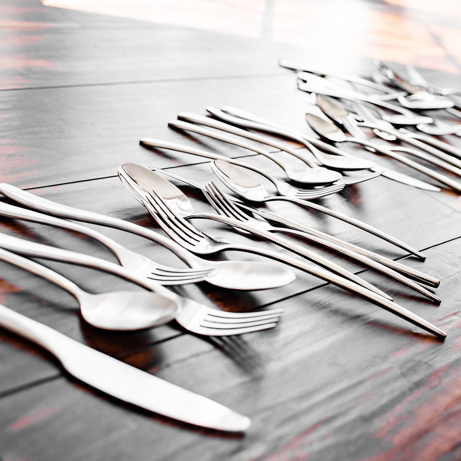 Averie Satin 20-Piece Flatware Set - Image 5