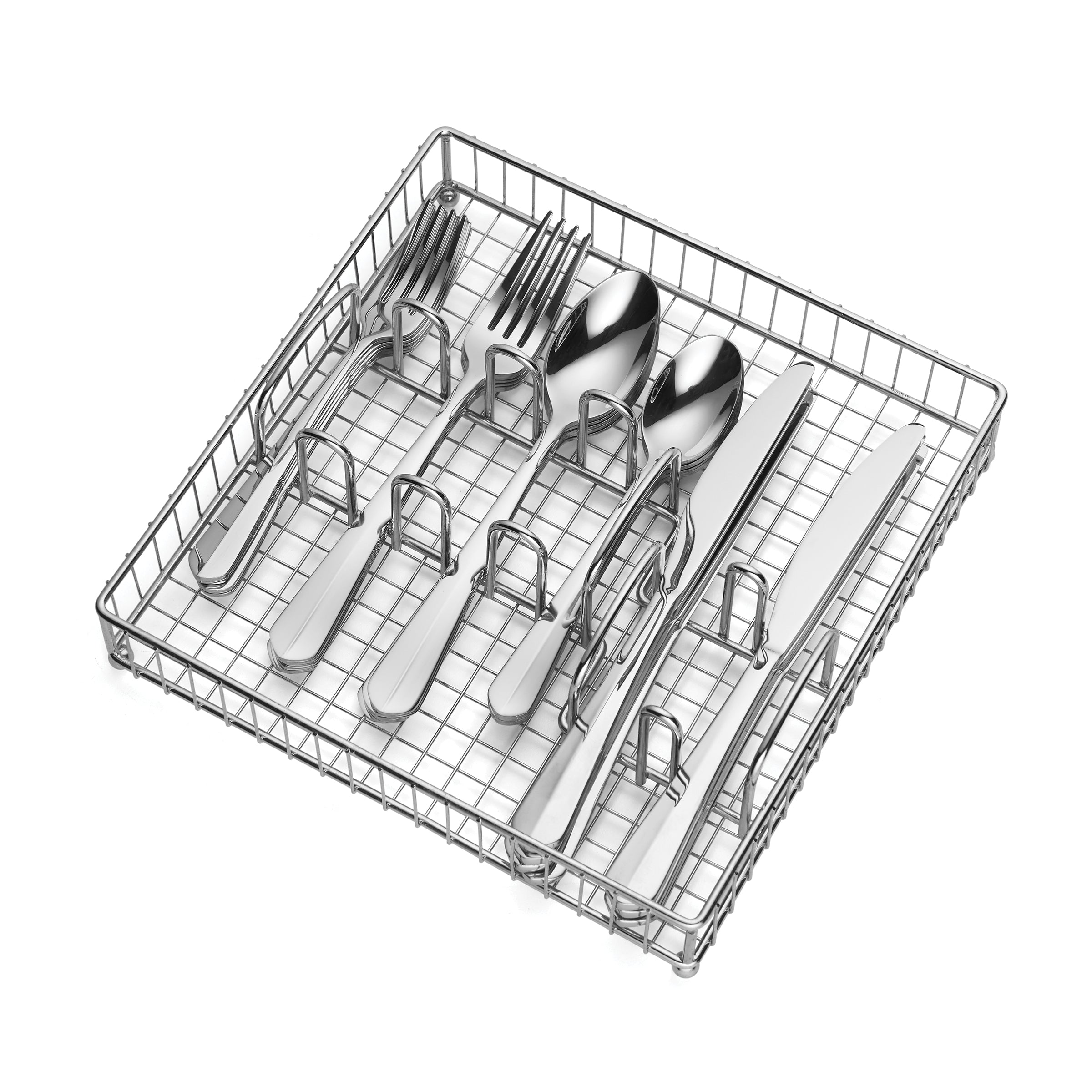 Raiden 40-Piece Flatware Set with Caddy - Image 3