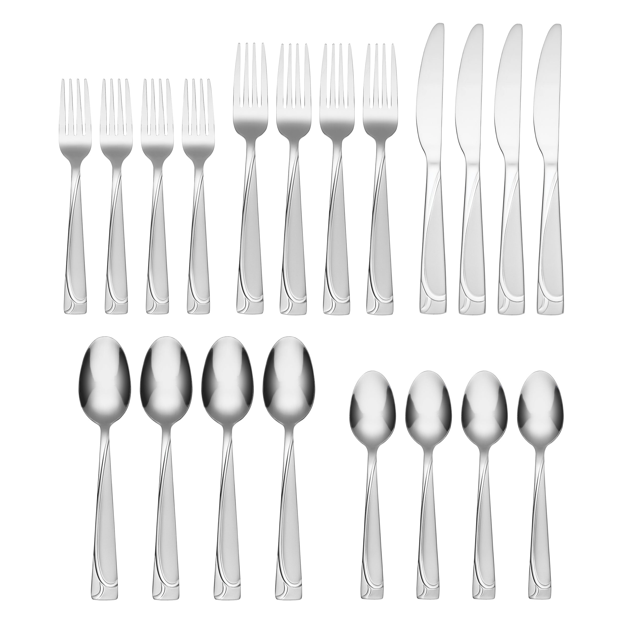 Mena Frost 20-Piece Flatware Set - Image 2