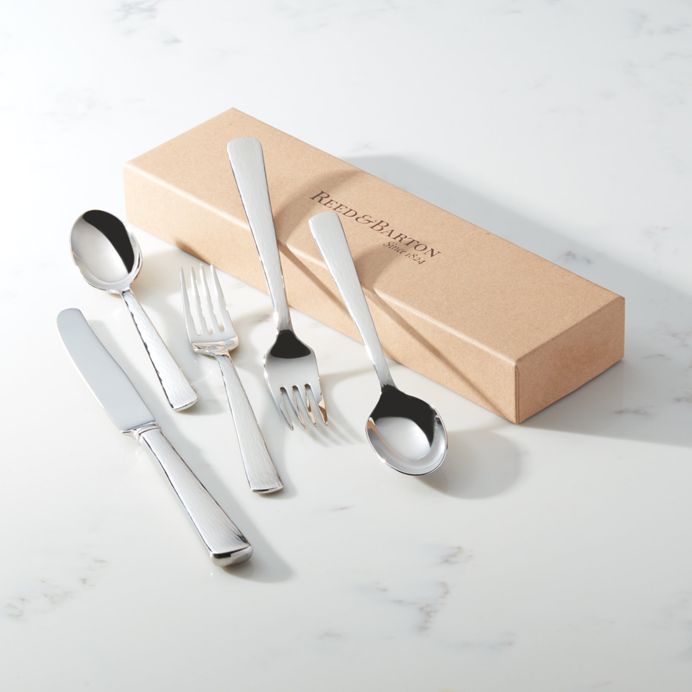Silver Echo 5-Piece Place Setting - Image 3