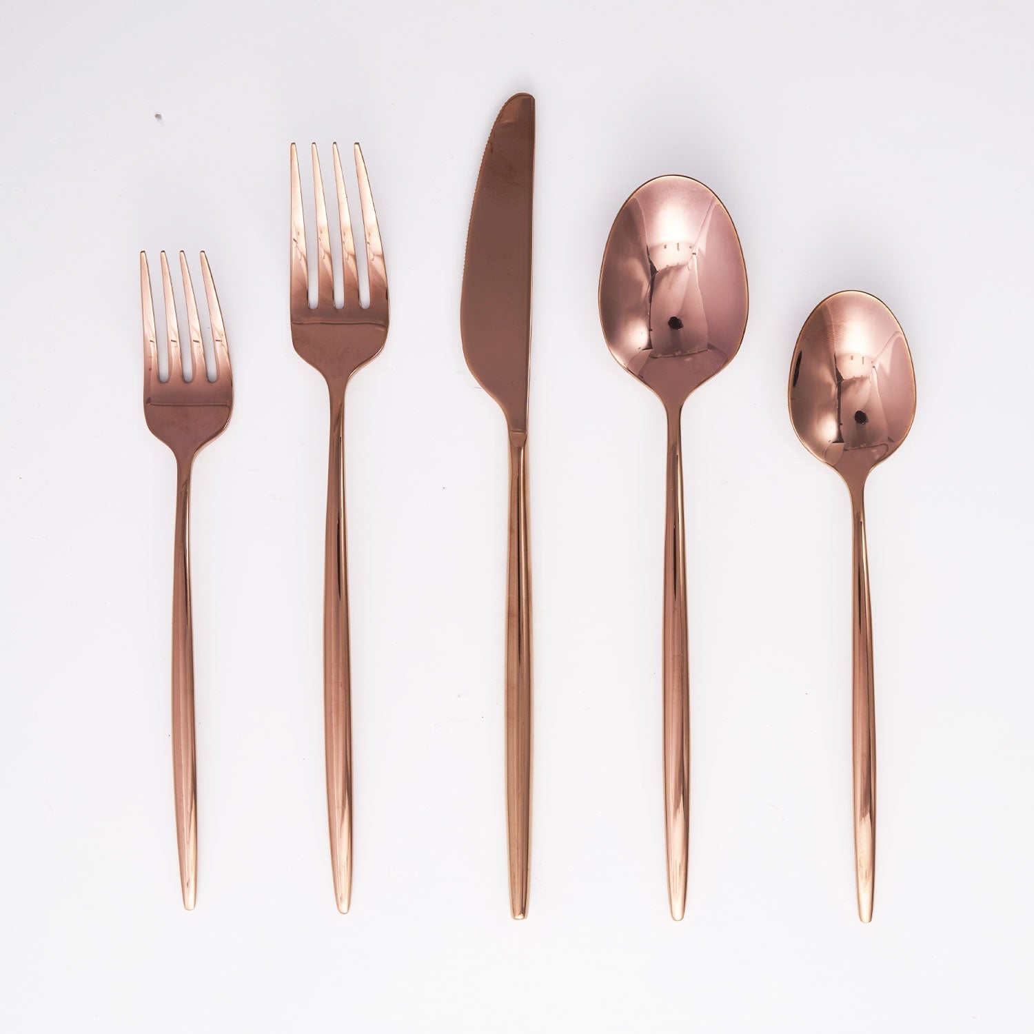 Gaze Copper Mirror 20-Piece Flatware Set - Image 3