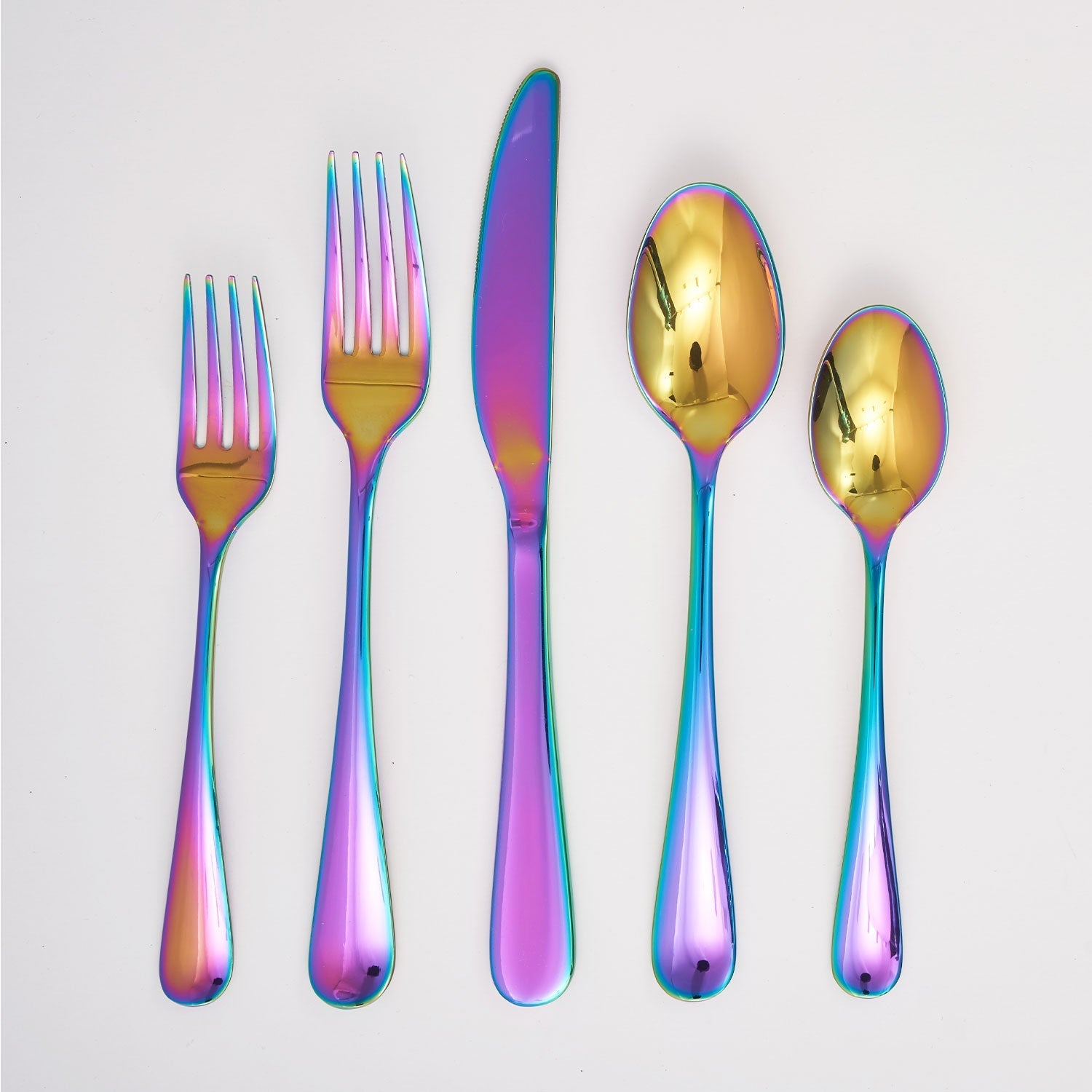 Rhiannon Rainbow Mirror 20-Piece Flatware Set - Image 3