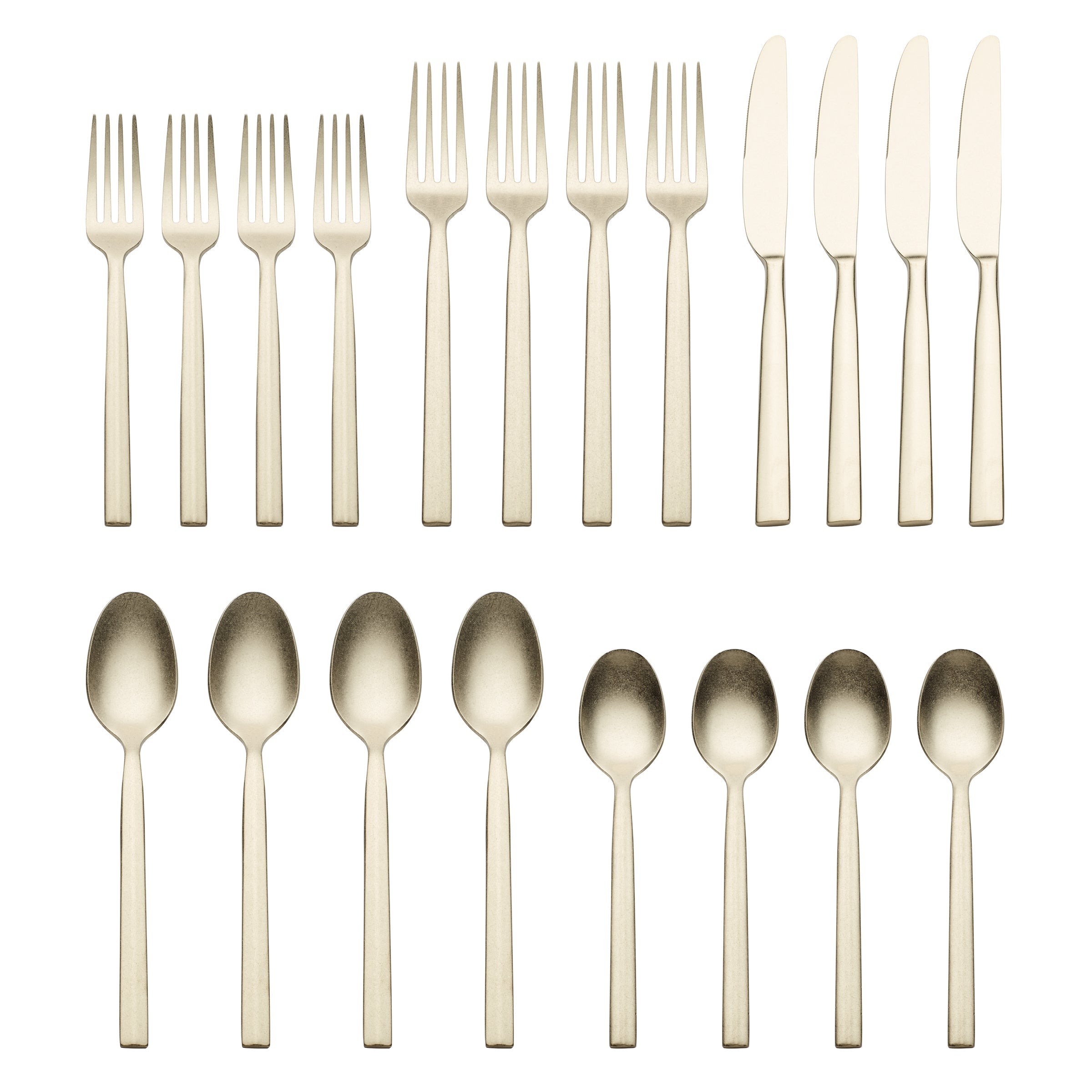 Aero Champagne Rumble 20-Piece Flatware Set - Image 2