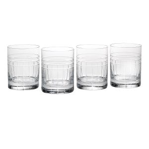 Tempo Crystal Double Old-Fashioned Glasses. Set of 4
