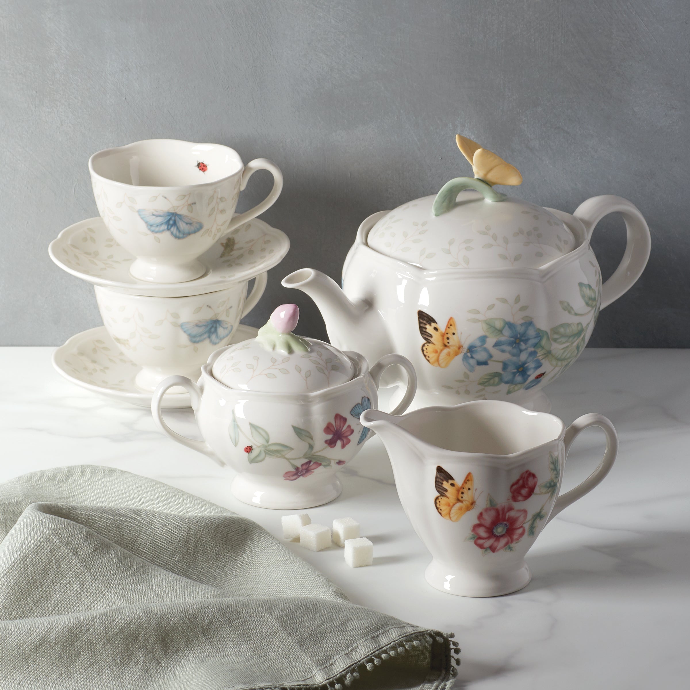 Butterfly Meadow 9-Piece Tea Set - Image 5