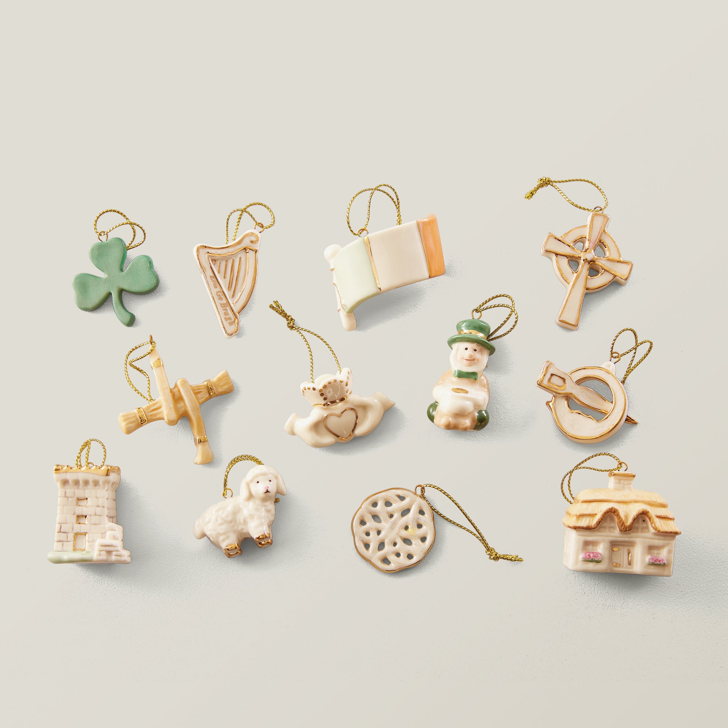 Luck of the Irish 12-Piece Mini Ornament Set