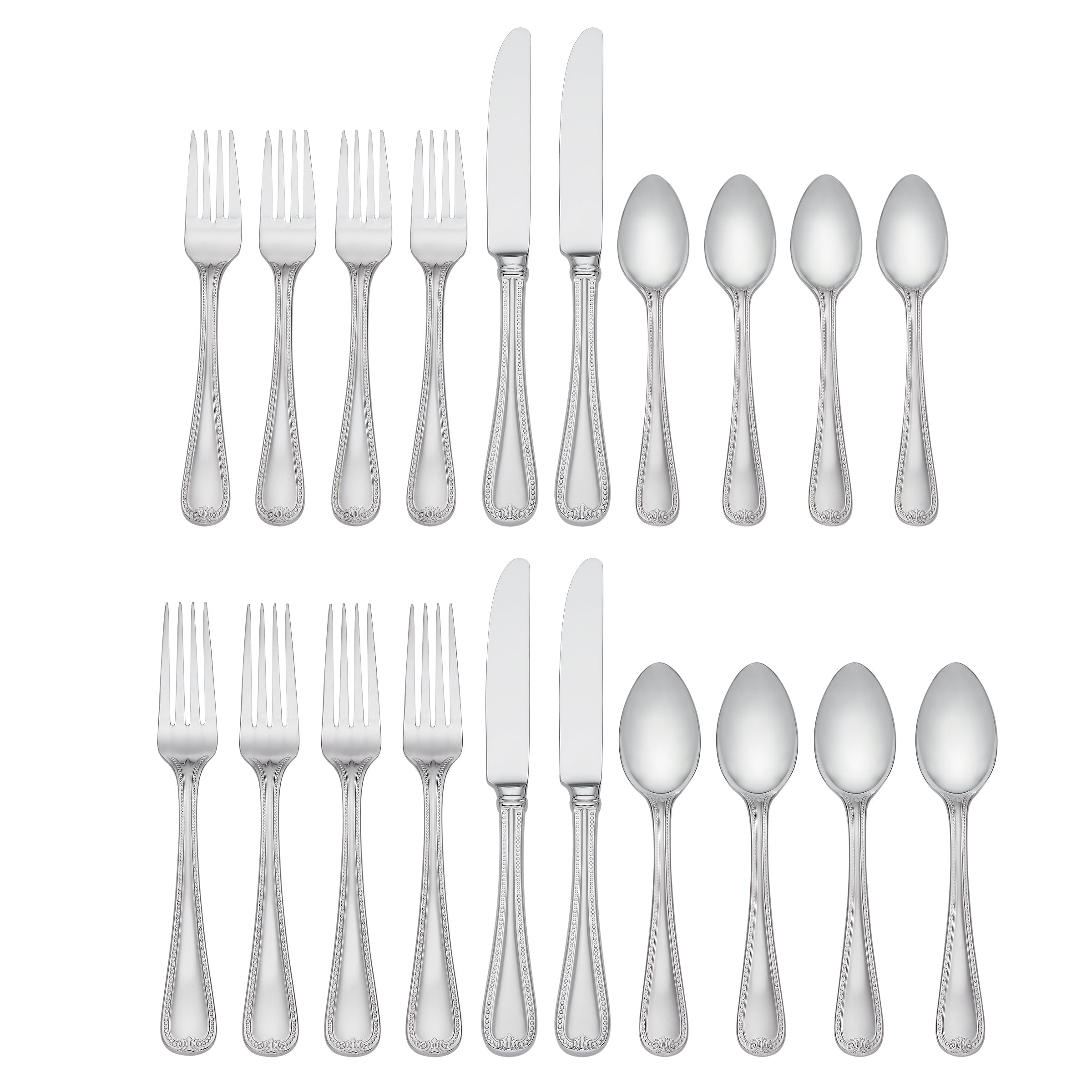 Vintage Jewel 20-Piece Flatware Set - Image 2