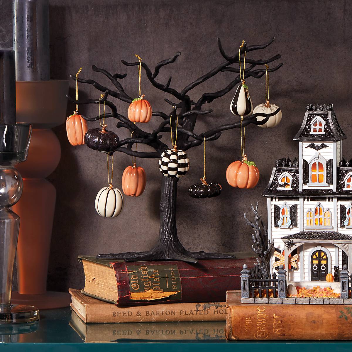Pumpkin 10-Piece Mini Ornament Set - Image 4