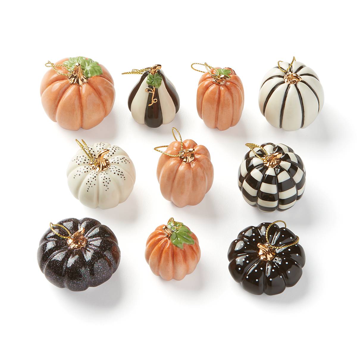 Pumpkin 10-Piece Mini Ornament Set - Image 5