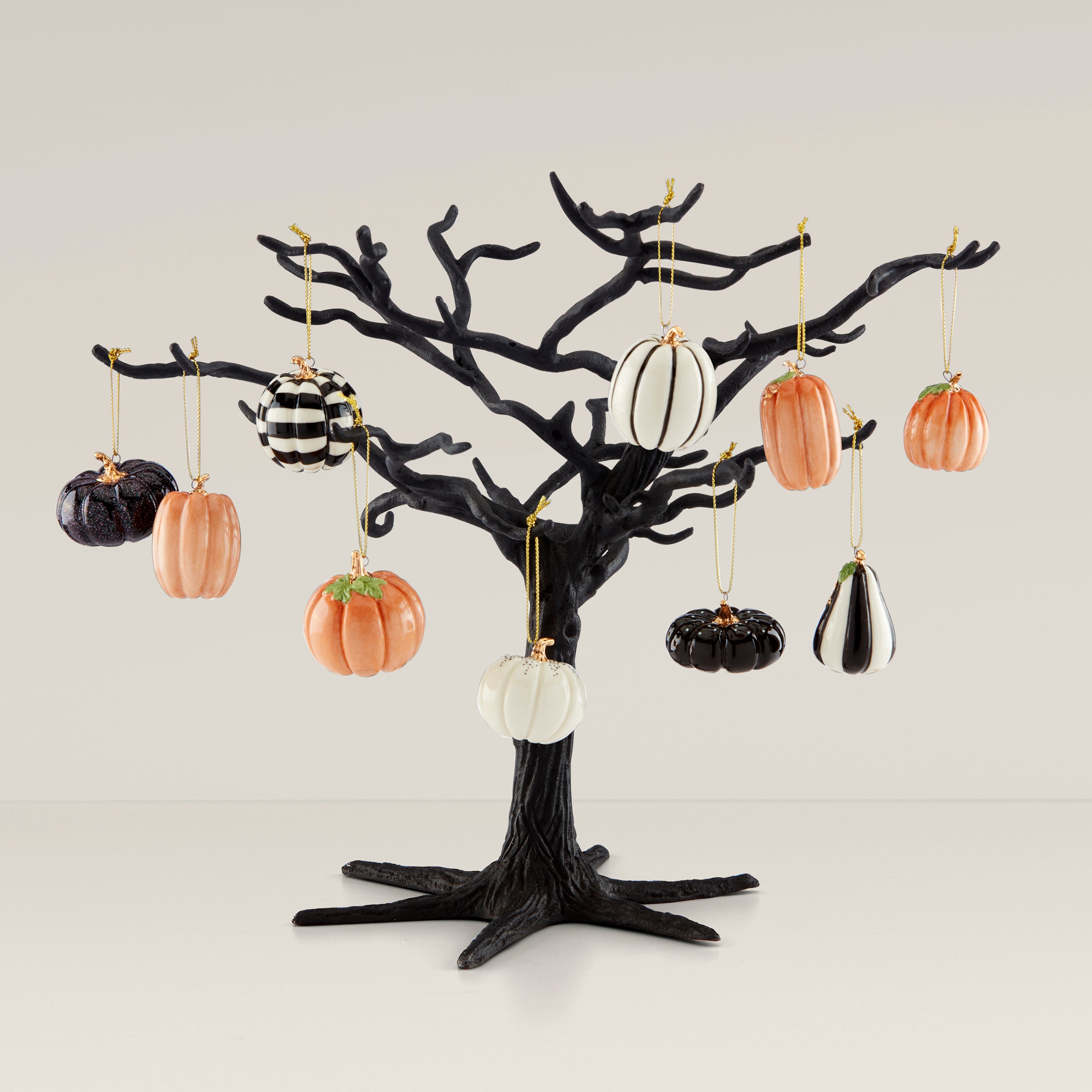 Pumpkin 10-Piece Mini Ornament Set - Image 3