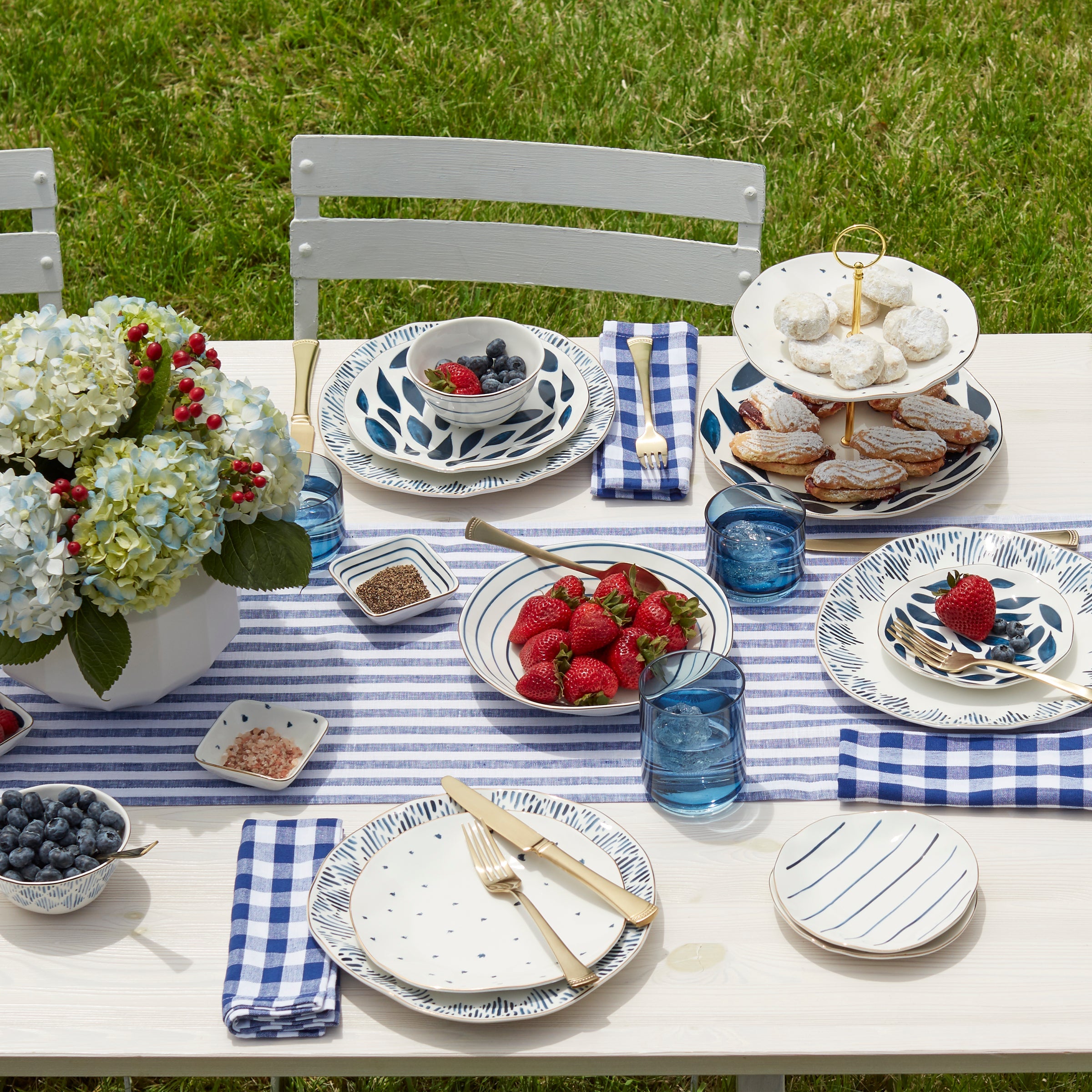 Blue Bay 12-Piece Dinnerware Set - Image 8