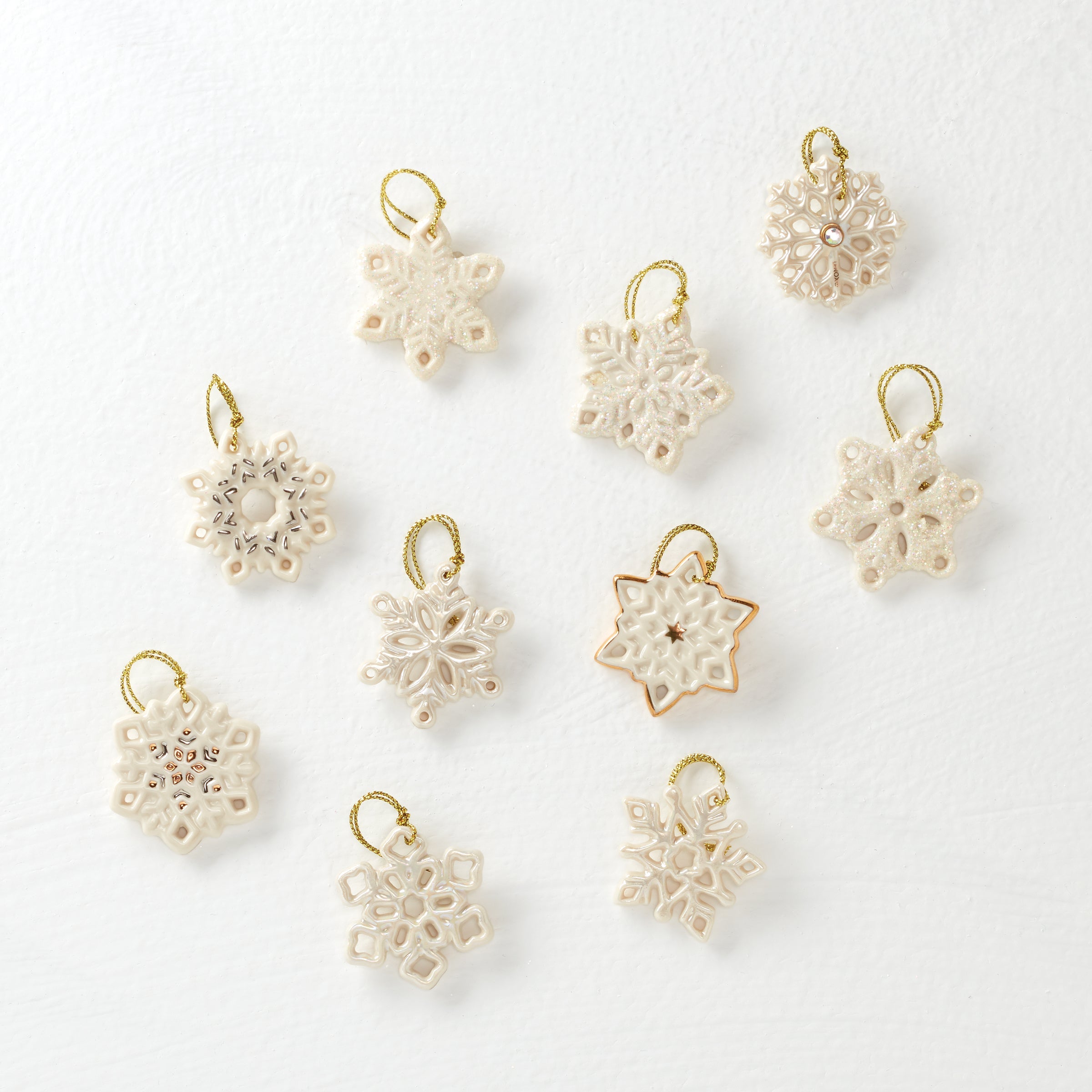 Snowflake 10-Piece Mini Ornament Set - Image 6