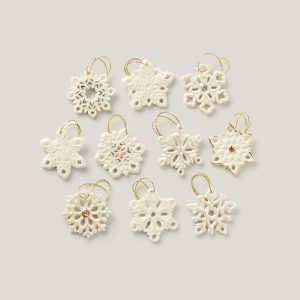 Snowflake 10-Piece Mini Ornament Set