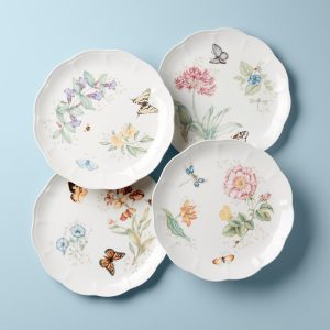 Butterfly Meadow Dinner Plates. Set of 4