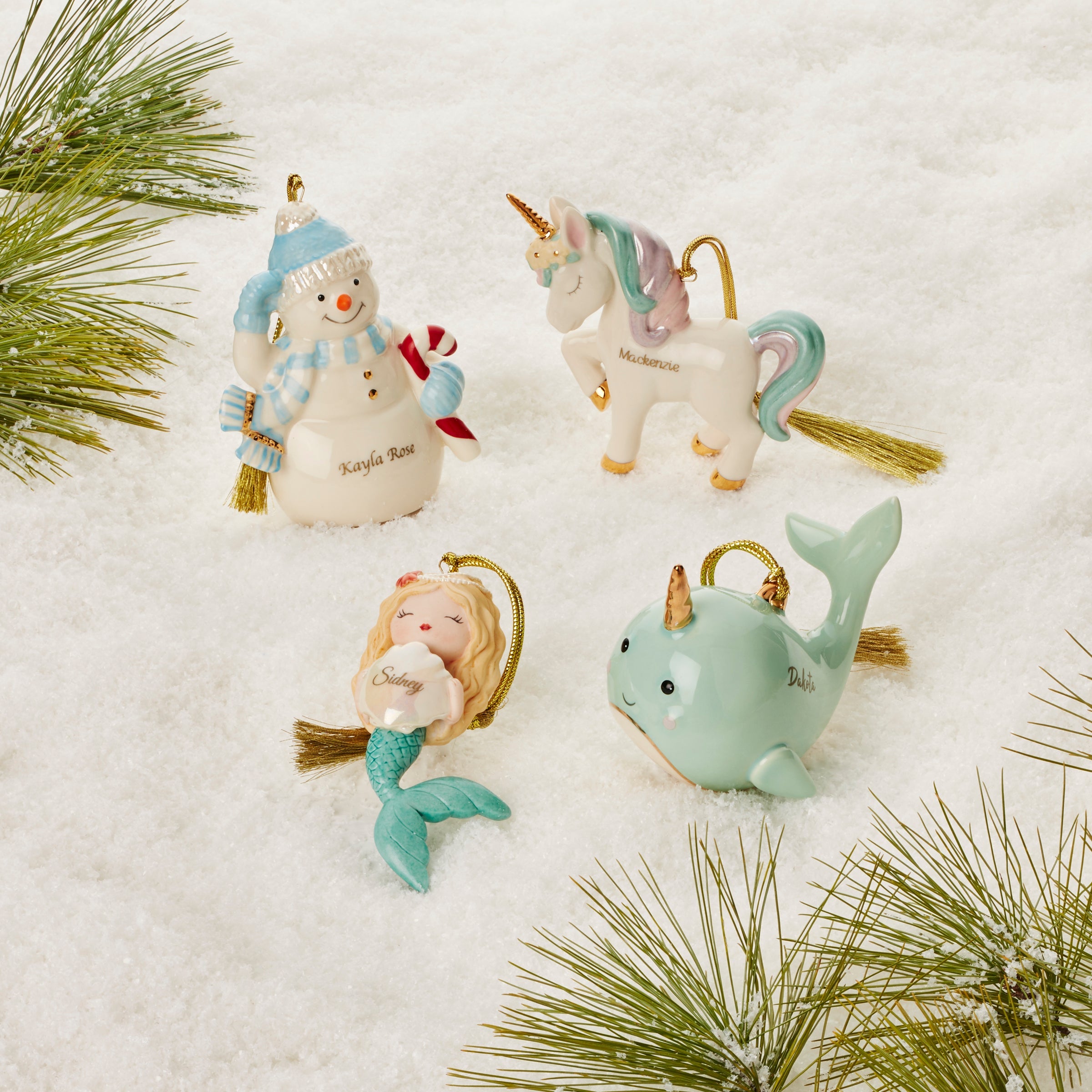 Personalized Prancing Unicorn Ornament - Image 5