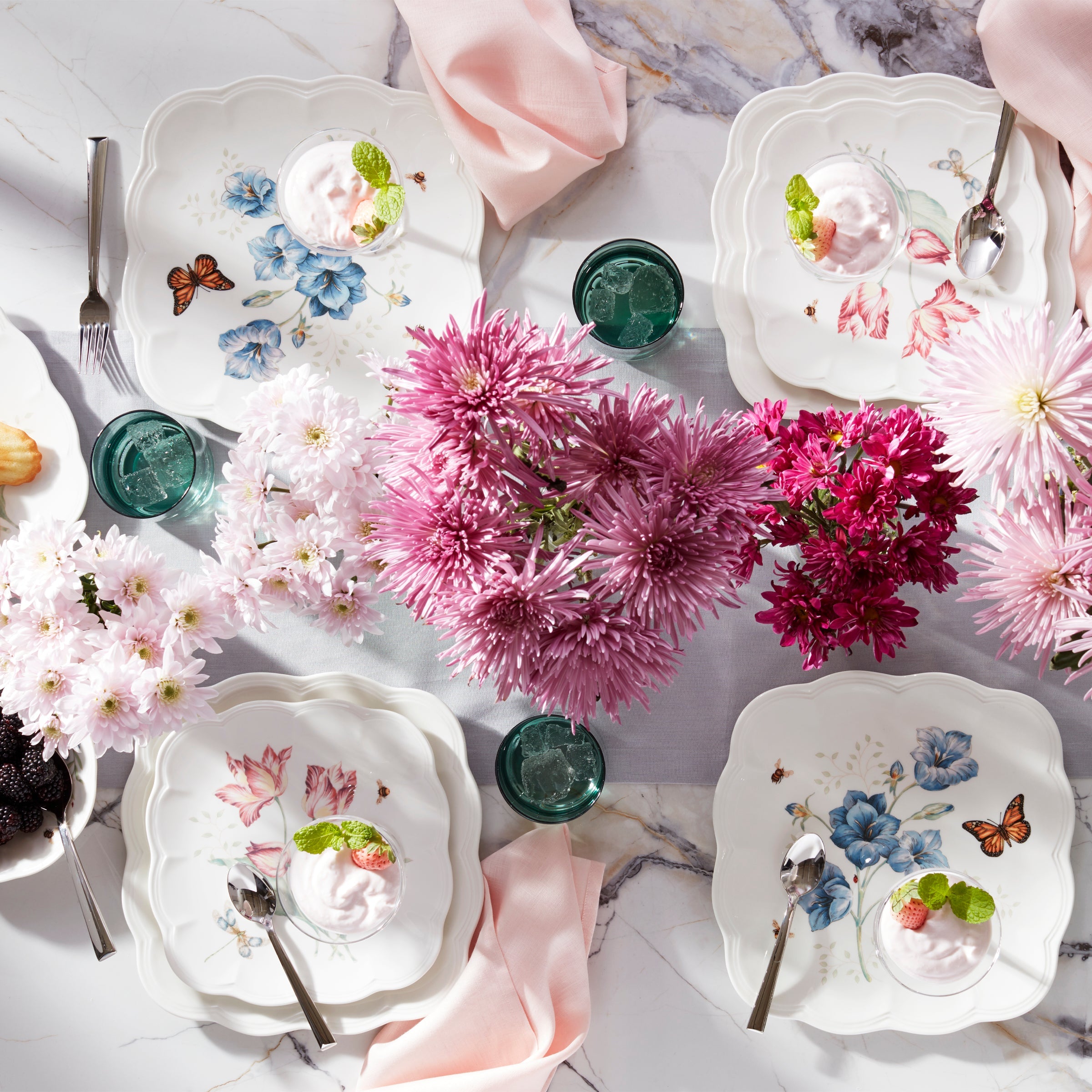 Butterfly Meadow Square 18-Piece Dinnerware Set - Image 2