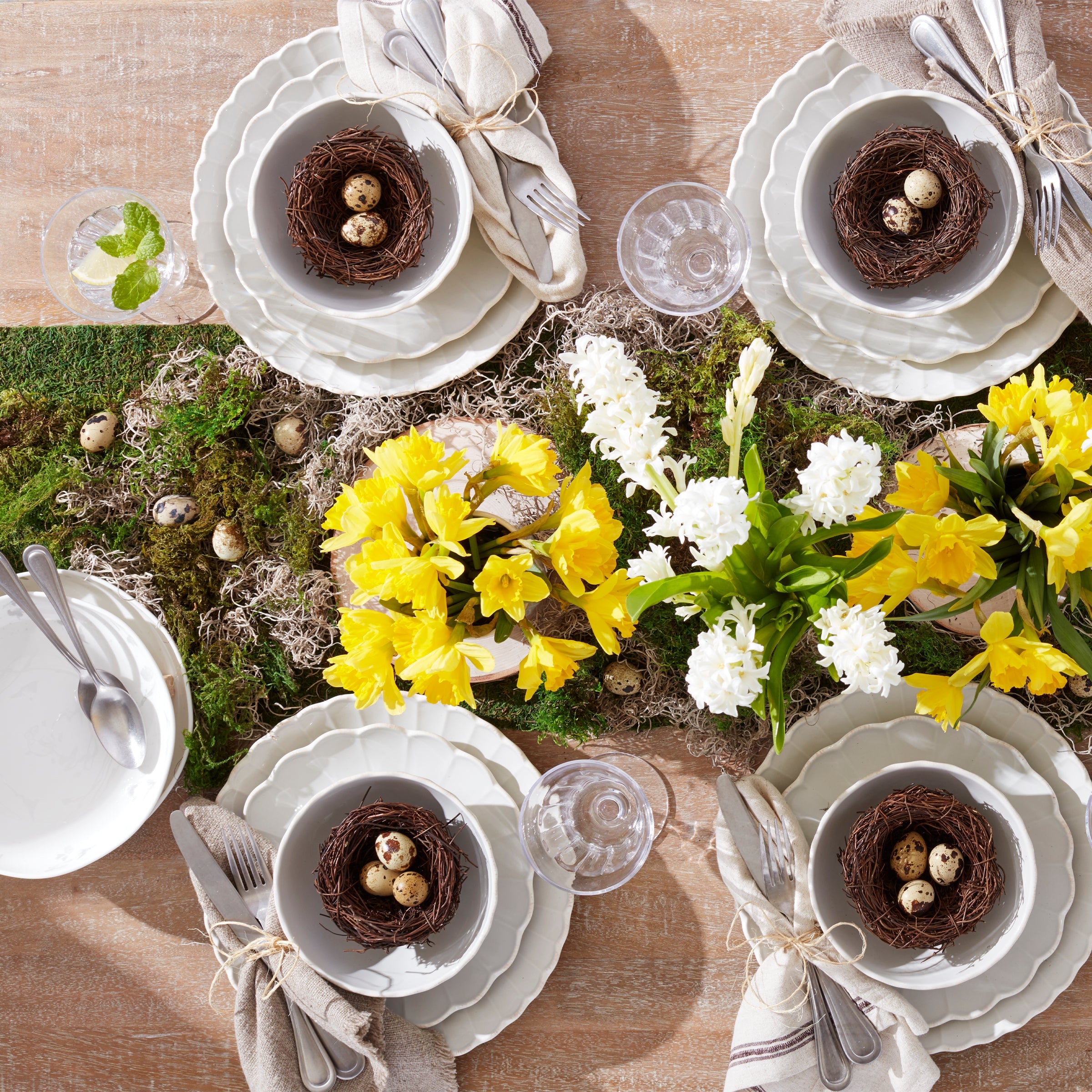 French Perle Scallop White 12-Piece Dinnerware Set - Image 9