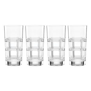 Hudson Crystal Highball Glasses. Set of 4