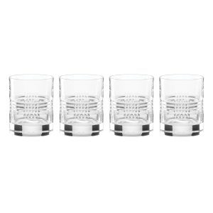 Sloane Crystal Double Old-Fashioned Glasses. Set of 4