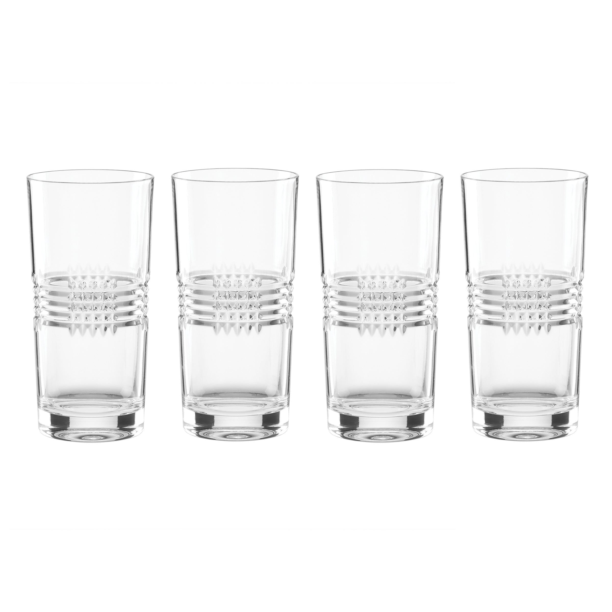 Sloane Crystal Highball Glasses. Set of 4