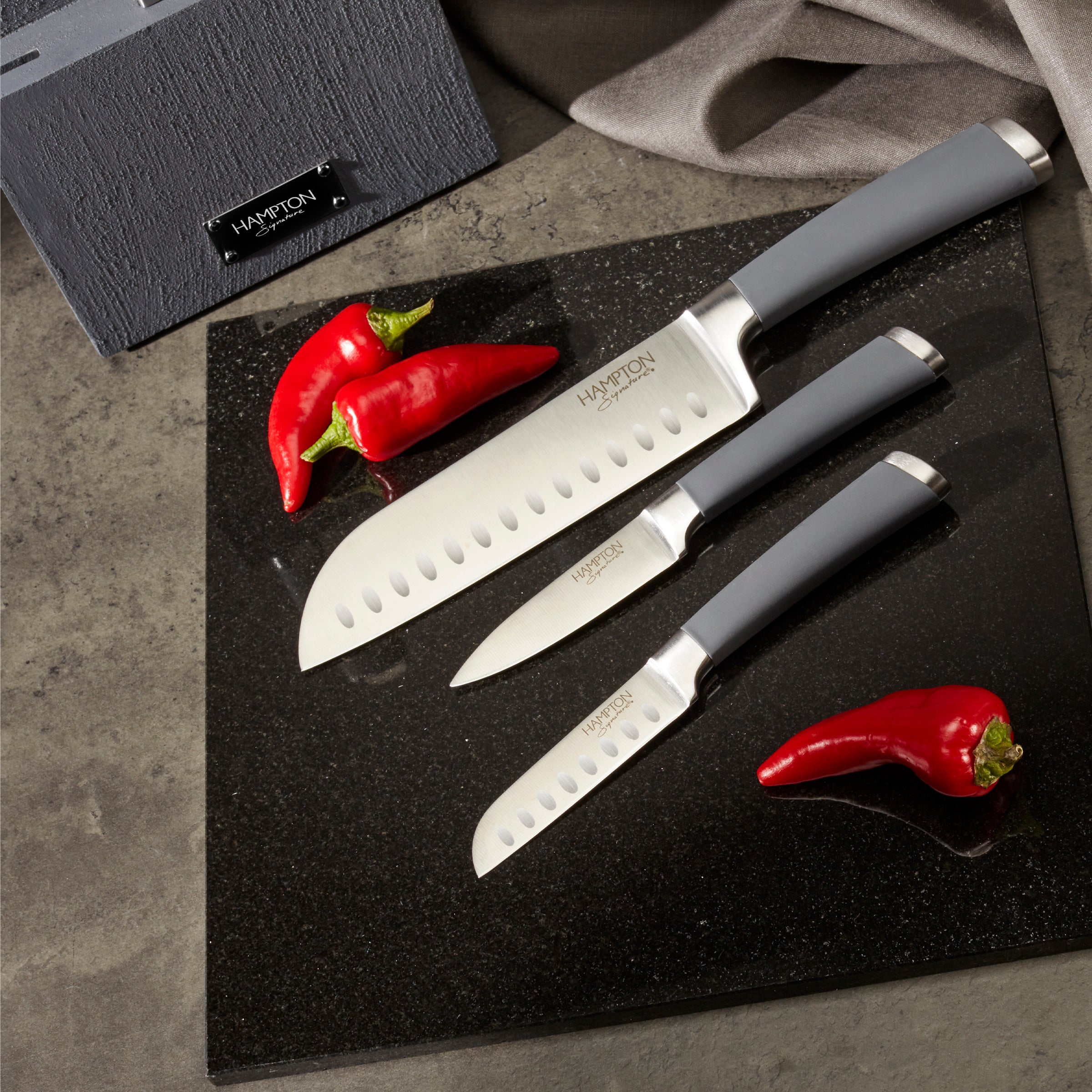 Beton 7-Piece Cutlery Block Set - Image 4