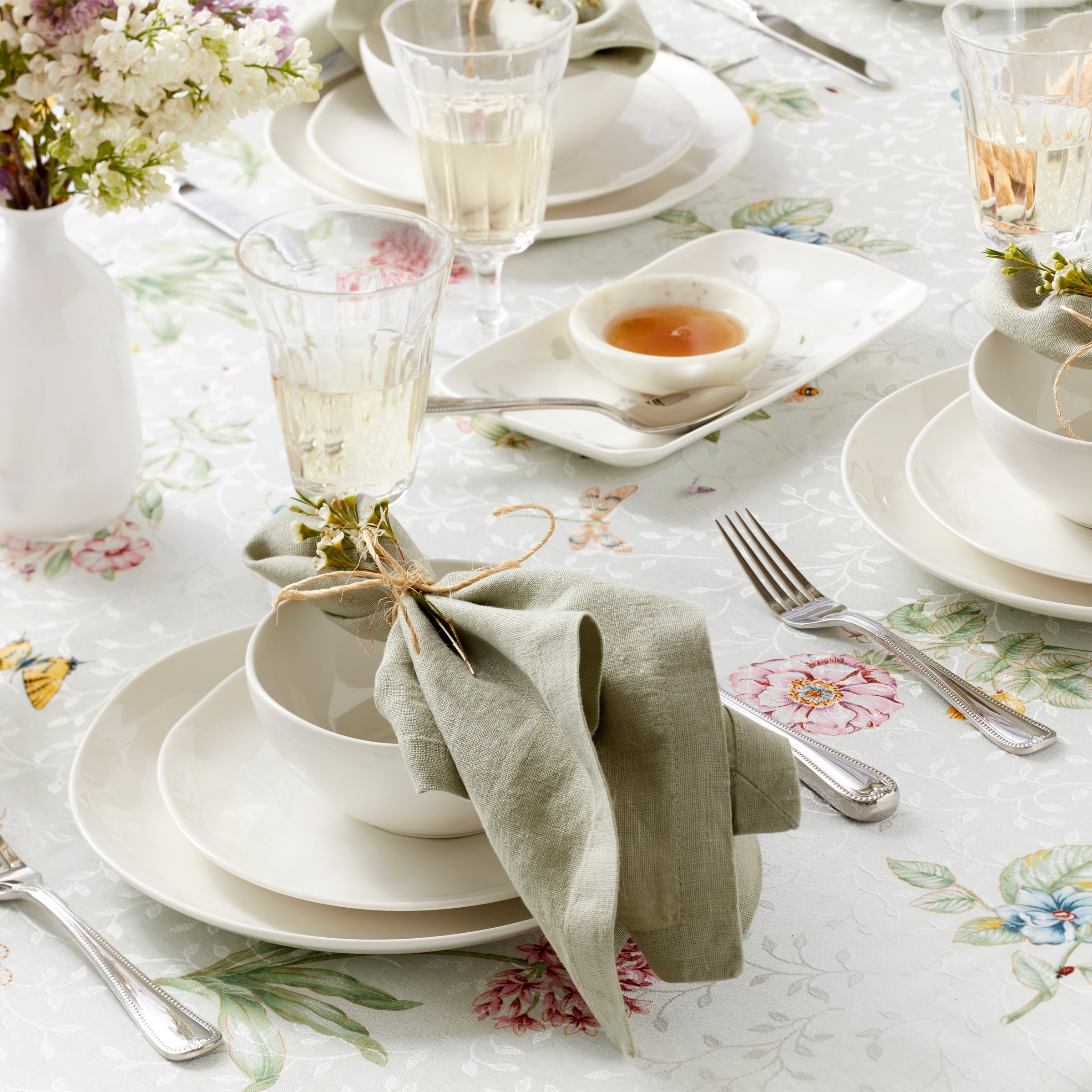 Bay Colors White Dinner Plates. Set of 4 - Image 6
