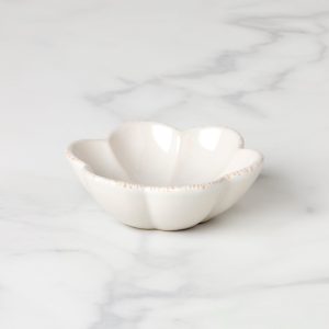 French Perle Scallop White Mini Dish
