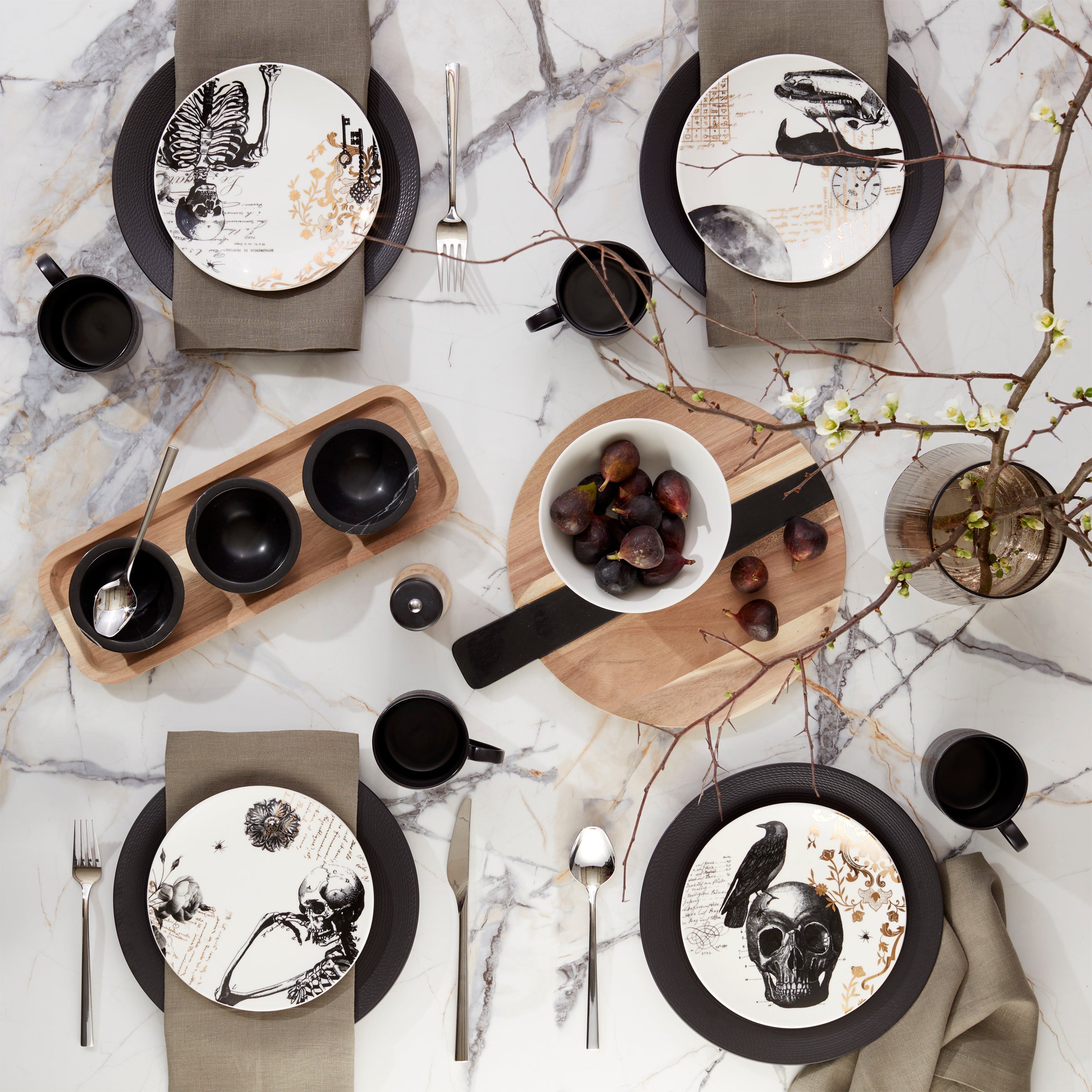 LX Collective Tray with 3 Dip Bowls - Image 2