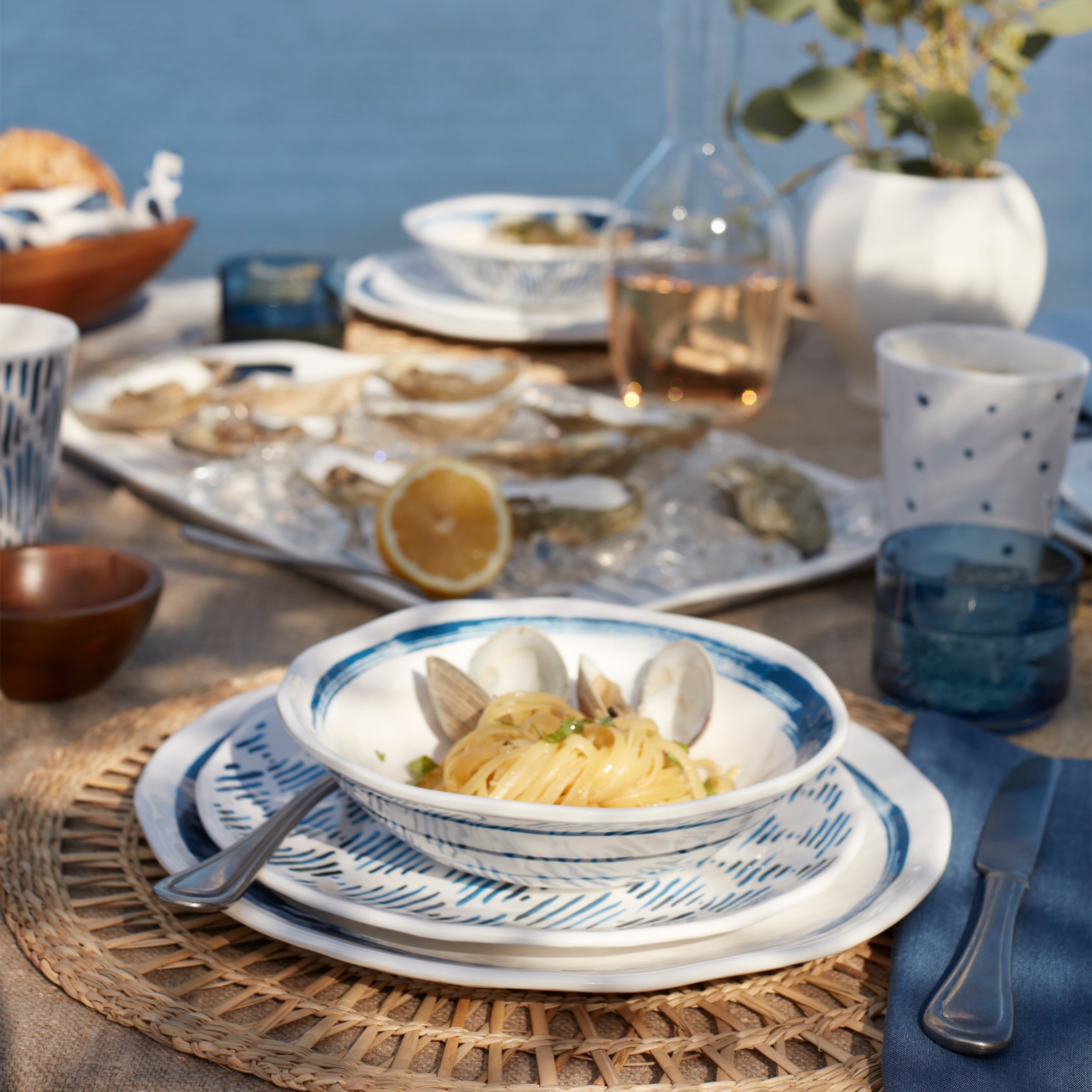 Blue Bay Melamine Assorted Accent Plates. Set of 4 - Image 8