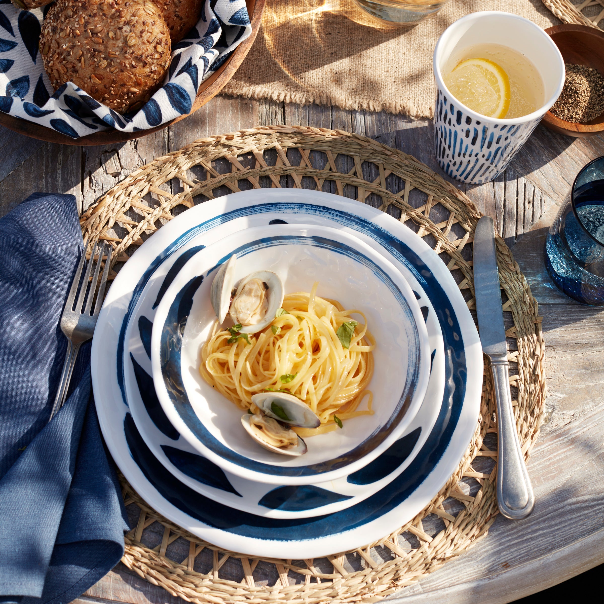 Blue Bay Melamine Assorted Accent Plates. Set of 4 - Image 7