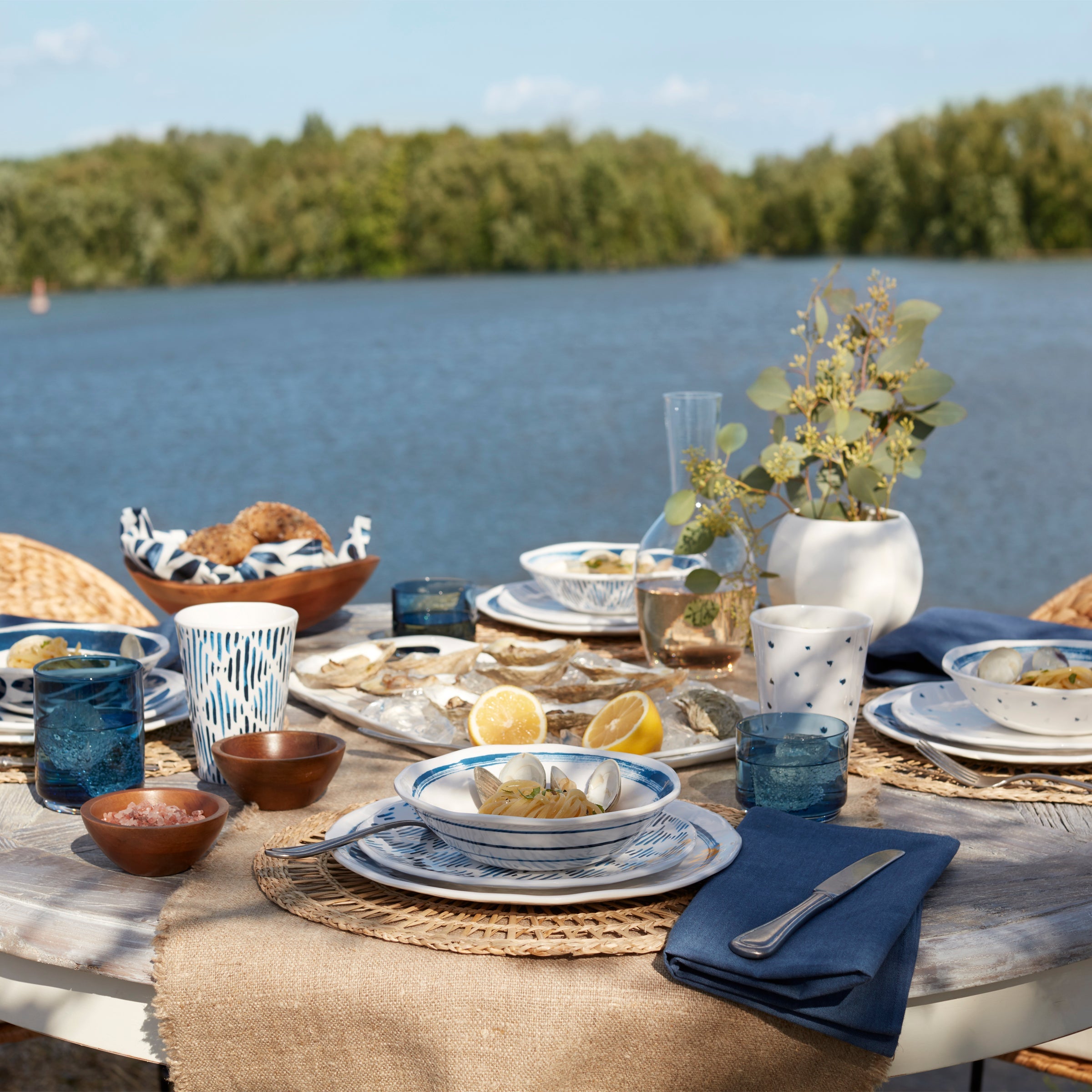 Blue Bay Melamine Assorted Accent Plates. Set of 4 - Image 9