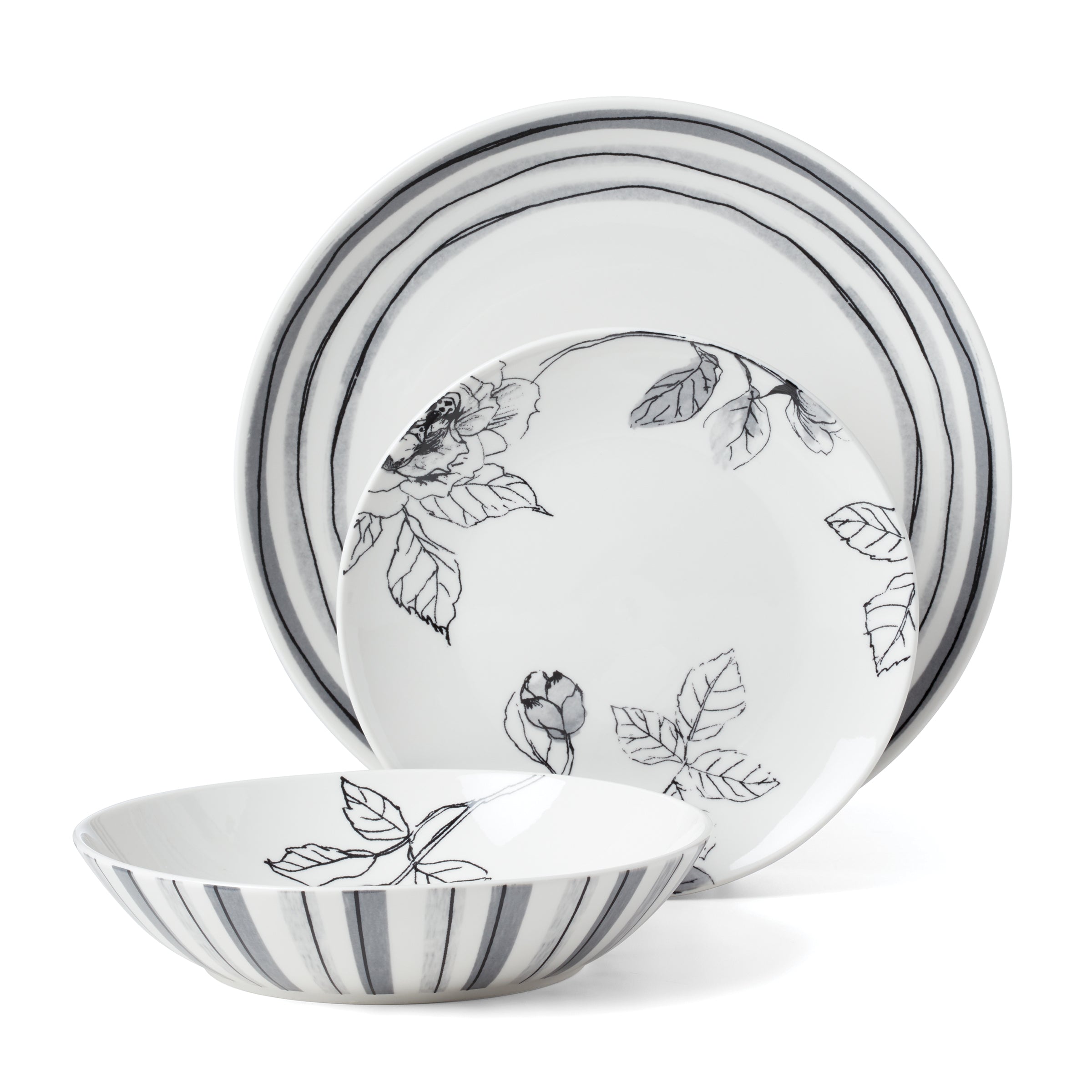 Sketchbook 12-Piece Dinnerware Set - Image 8