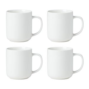 24 Seven White Mugs. Set of 4