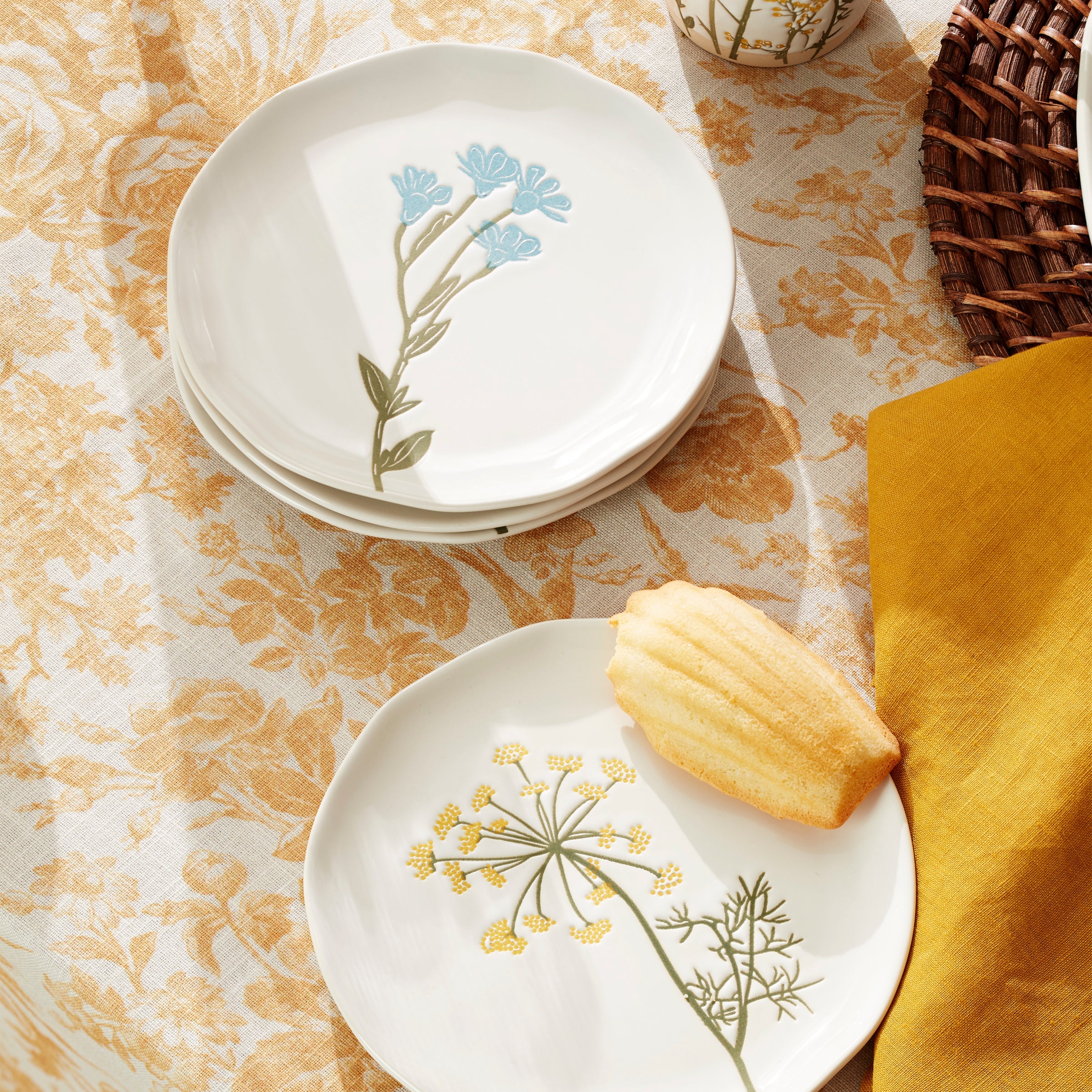 Wildflowers Tidbit Plates. Set of 4 - Image 2