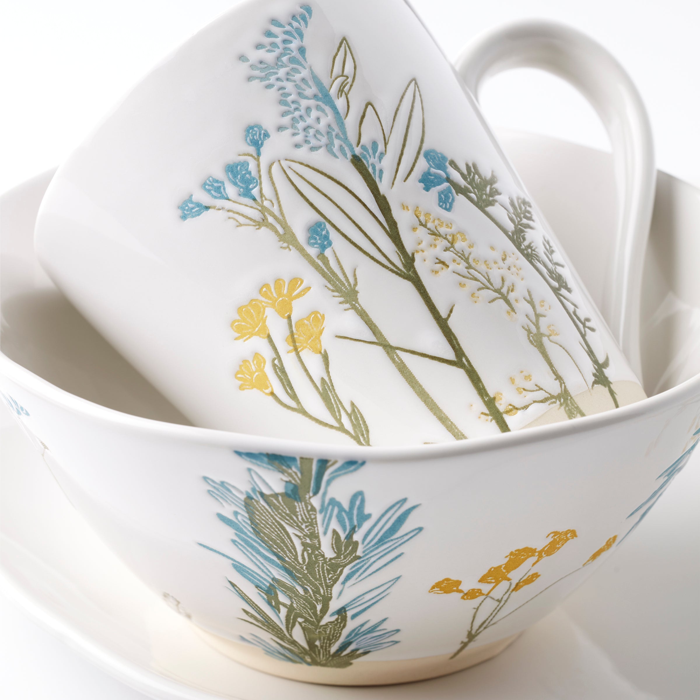 Wildflowers Mugs. Set of 4 - Image 3
