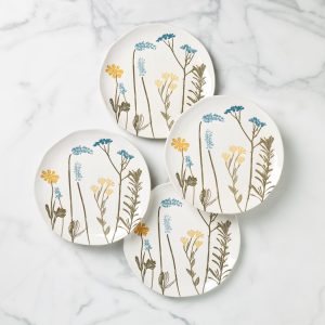 Wildflowers Accent Plates. Set of 4