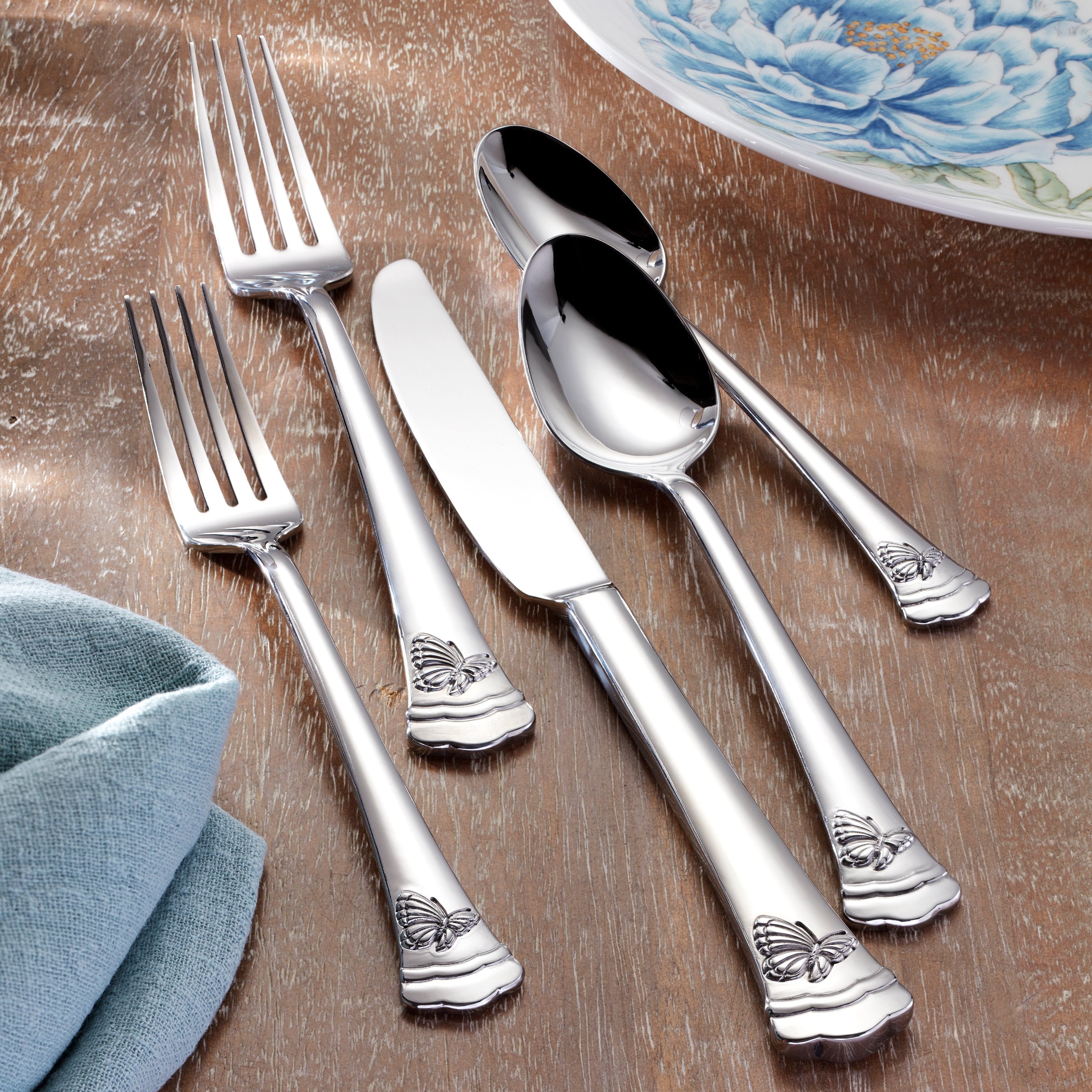 Butterfly Meadow II 65-Piece Flatware Set - Image 5