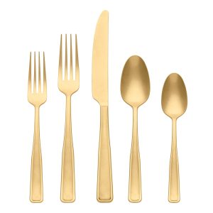 Reid Champagne Vintage 20-Piece Flatware Set
