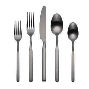Mercer Gunmetal 5-Piece Place Setting