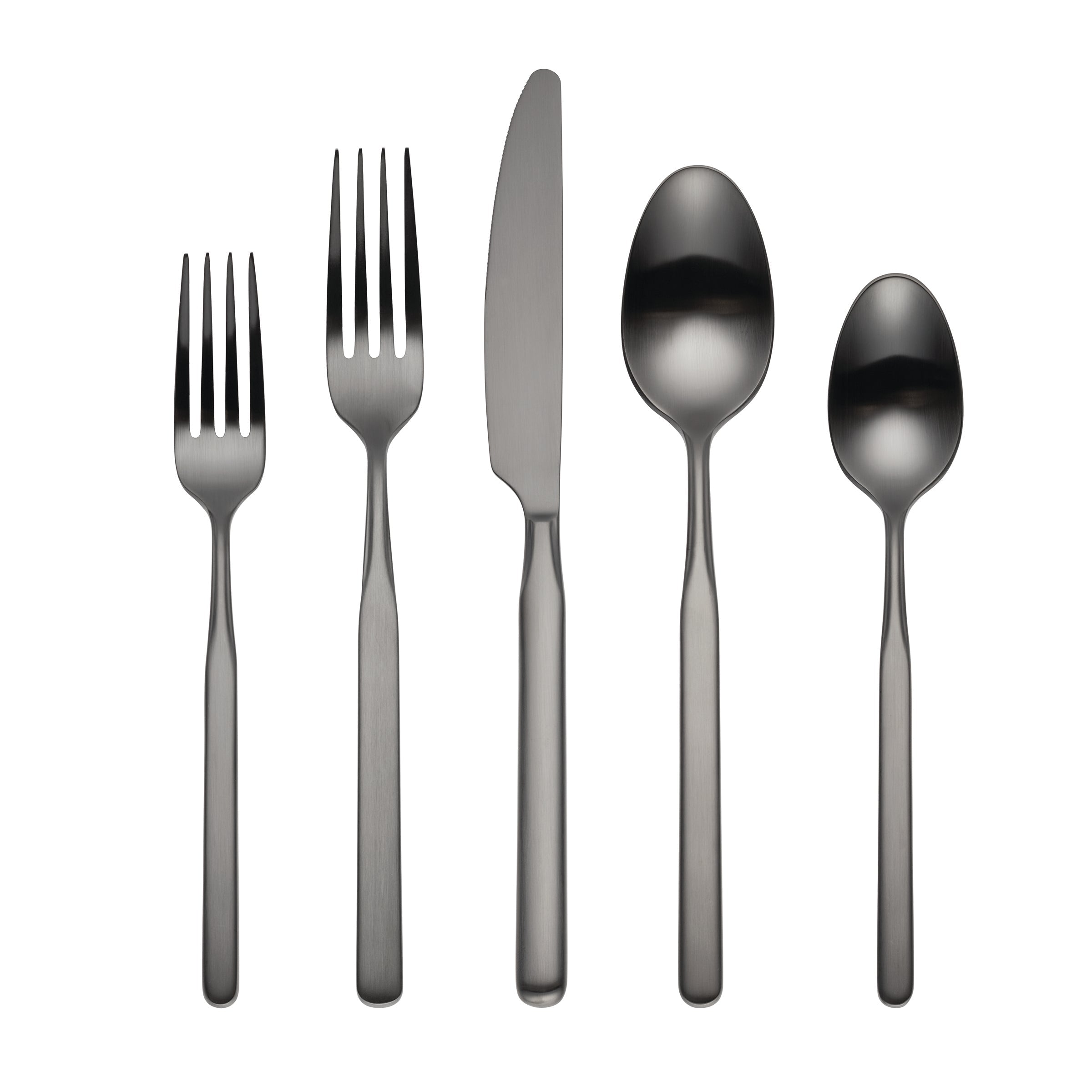 Mercer Gunmetal 5-Piece Place Setting