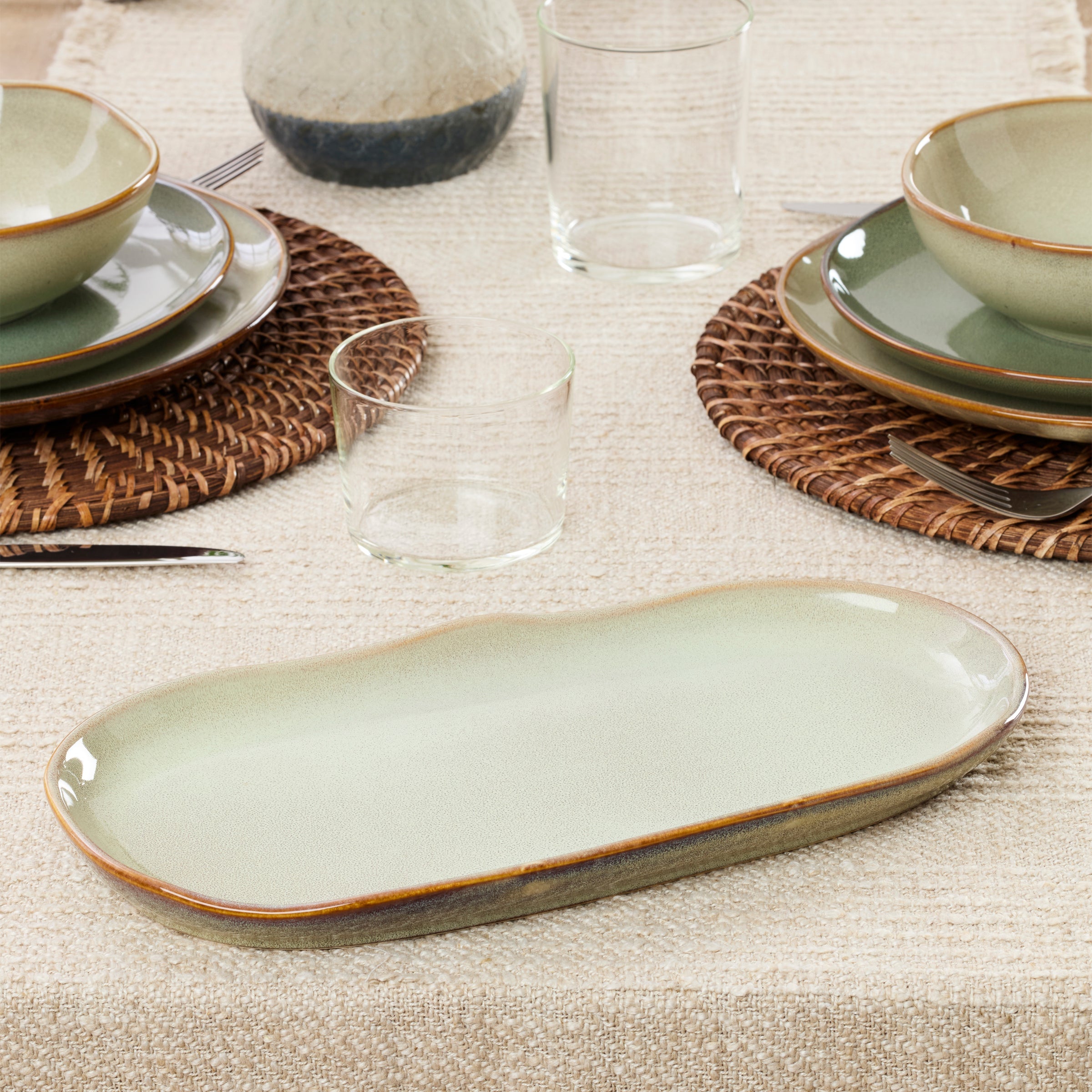 Organic Shades Sage Green 2-Piece Serving Set - Image 5