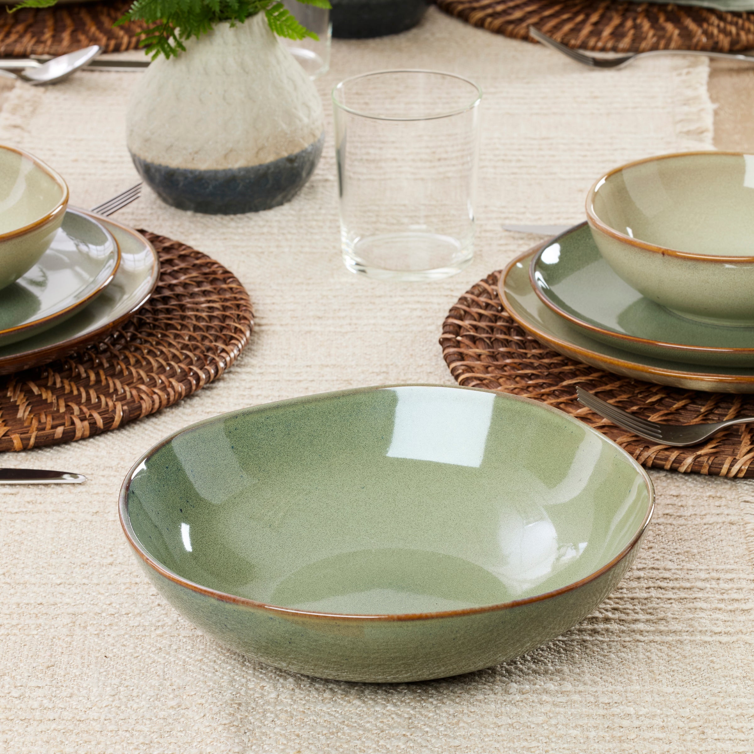 Organic Shades Sage Green 2-Piece Serving Set - Image 4