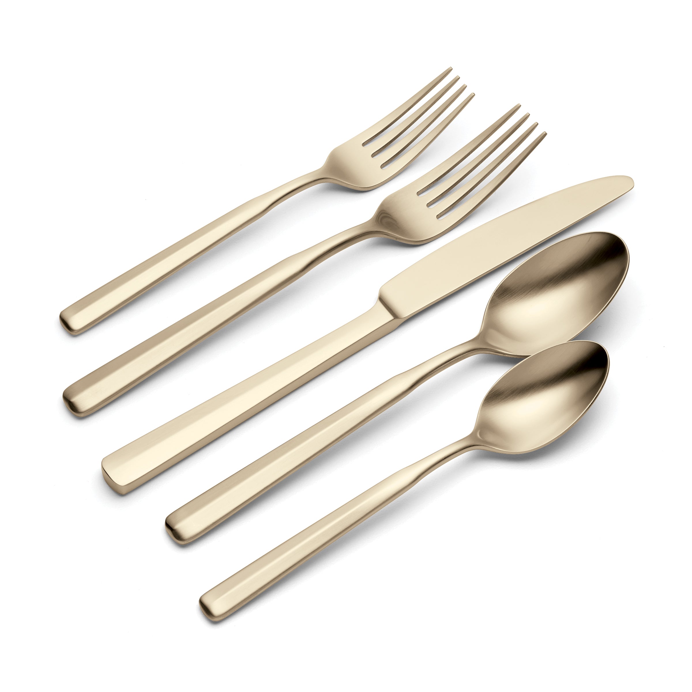Ryder Champagne Satin 20-Piece Flatware Set - Image 4