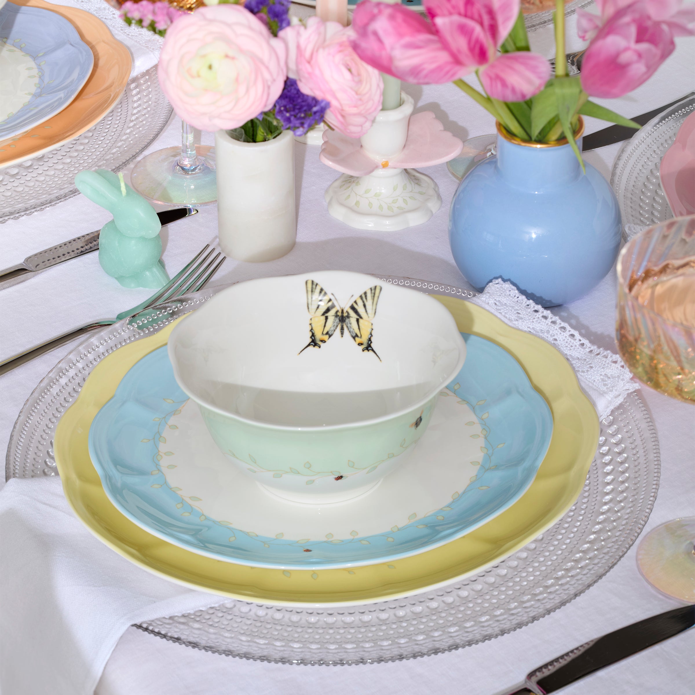 Butterfly Meadow Colors 18-Piece Dinnerware Set - Image 6