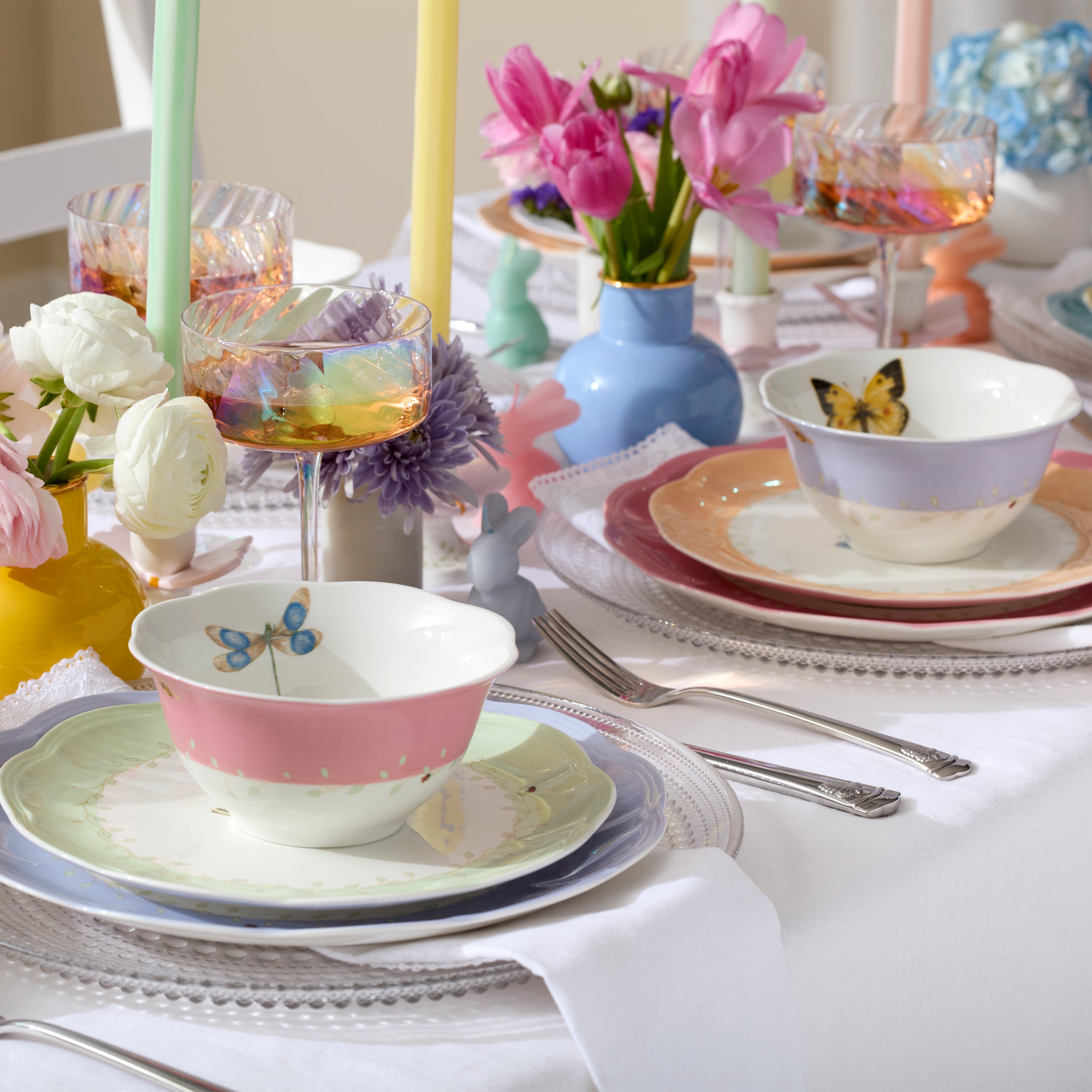 Butterfly Meadow Colors 18-Piece Dinnerware Set - Image 9