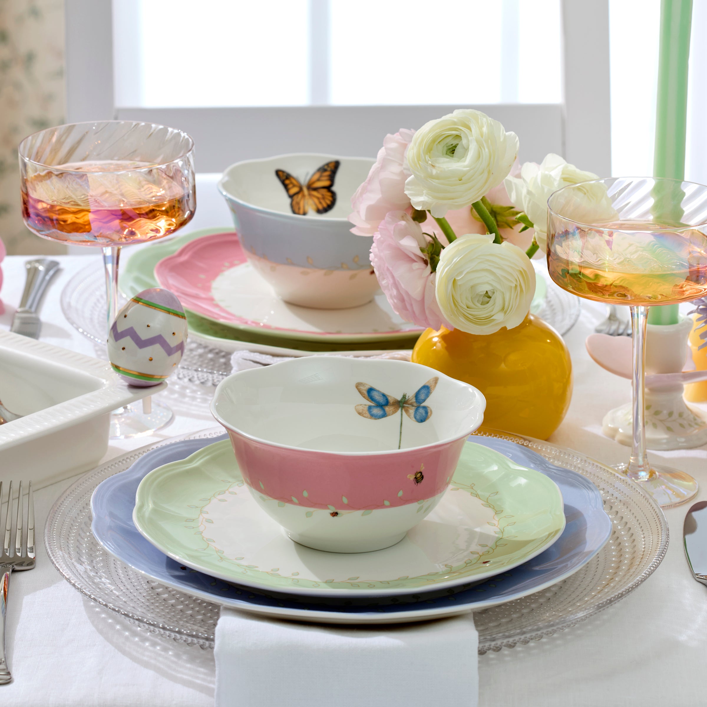Butterfly Meadow Colors 18-Piece Dinnerware Set - Image 12